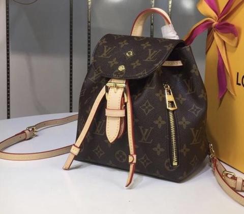 Mini Flap Brown Flower