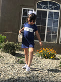 Blue Vogue T-Shirt Dress