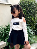 Open shoulder "VOGUE" sweater