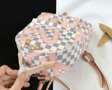 Pink Print Elegant Shoulder Backpack